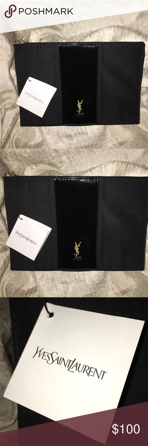 vintage ysl makeup bag|yves saint laurent cosmetic bag.